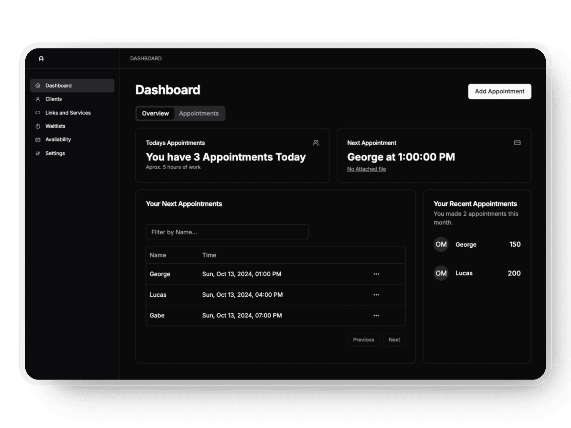 Dashboard Mockup